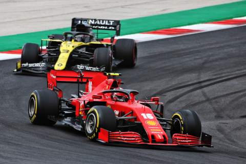 Leclerc “extremely happy” with improved Ferrari F1 race pace at Portimao