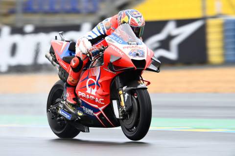 Jack Miller tops French MotoGP FP2 as tricky conditions persist