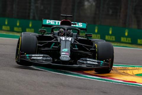Hamilton beats Bottas as Mercedes seal record F1 title at Imola