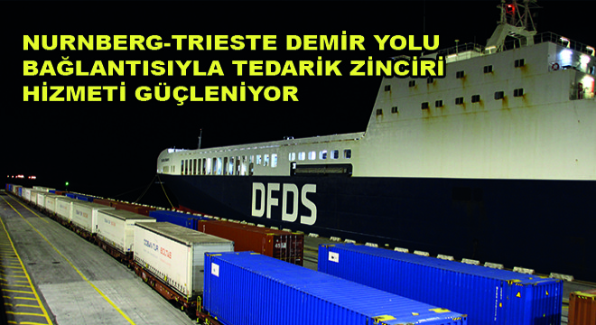 DFDS, Nürnberg-Trieste Demir Yolu Bağlantısıyla Tedarik Zinciri Hizmetini Güçlendiyor