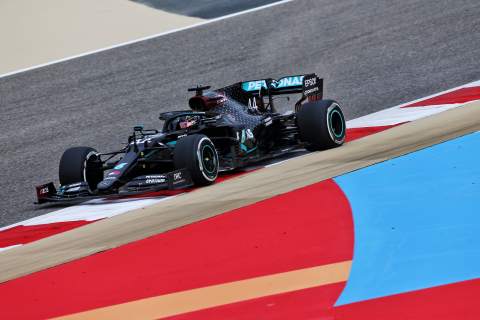 F1 champion Hamilton leads Mercedes 1-2 ahead of Perez in Bahrain FP1