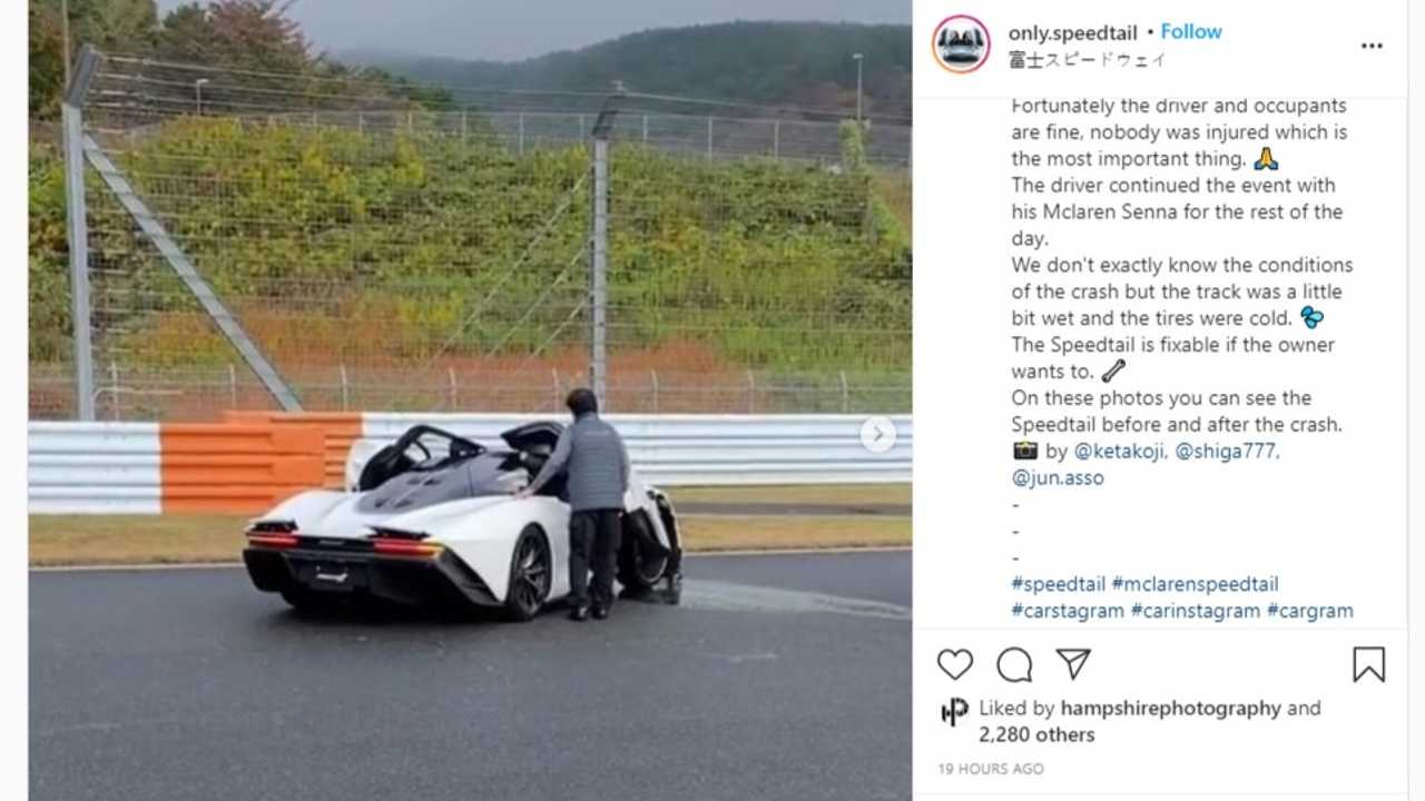 Oldukça nadir bir McLaren Speedtail, Japonya’da kaza yaptı