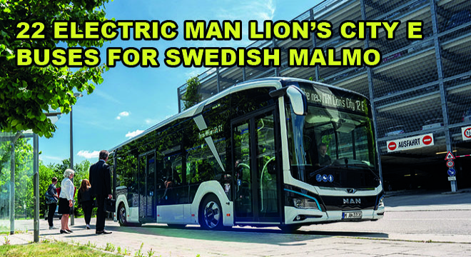 22 Electric MAN Lion’s City E Buses for Swedish Malmö