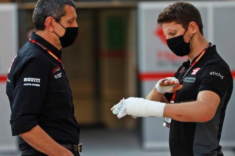 Grosjean undergoes surgery on injured hand after Bahrain F1 crash