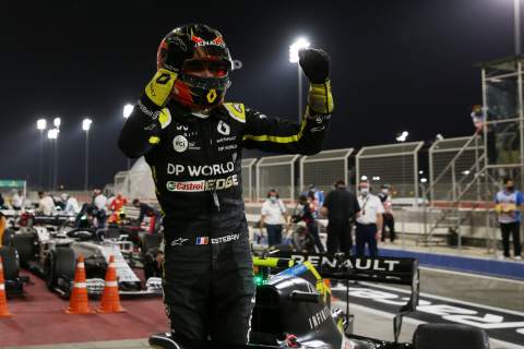 Ocon reveals "he cried on the line" after claiming maiden F1 podium in Sakhir