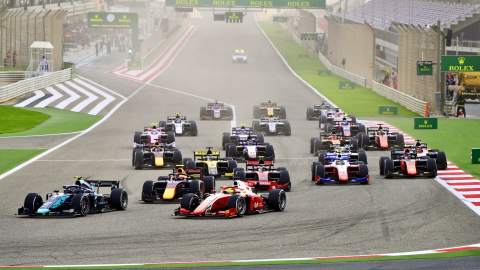 2020 F2 Fia formula  sakhir  sprint  Yarış Sonuçları