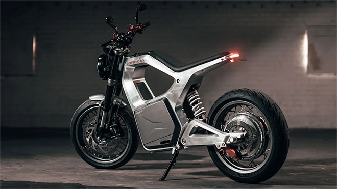 130 km/s hıza çıkabilen SONDORS imzalı elektrikli motosiklet