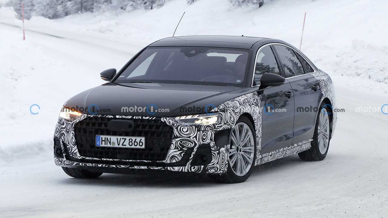 2021 Audi A8 makyajlı yüzünü gizlerken yakalandı 2021 Audi A8 makyajlı yüzünü gizlerken yakalandı