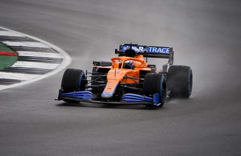 Ricciardo makes McLaren F1 debut in wet Silverstone shakedown