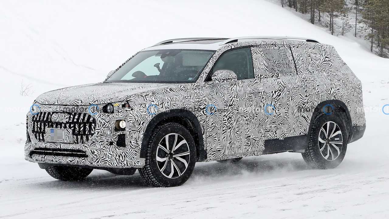 Devasa bir Audi SUV’si, kış testlerinde görüntülendi