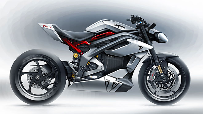 Elektrikli motosiklet pazarında gelecek gösterimi: “Triumph TE-1”