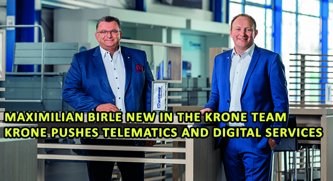 Maximilian Birle New in The Krone Team Krone Pushes Telematics and Digital Services