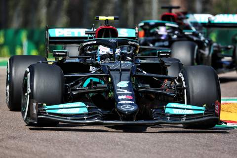 Bottas leads Mercedes 1-2 in Imola FP1 as Perez and Ocon collide