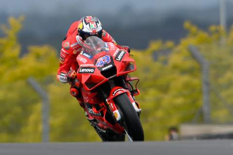Miller leads Ducati one-two ahead of Zarco in wet FP1 at Le Mans