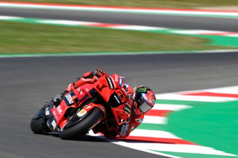 Bagnaia snatches top spot in Friday practice at Mugello