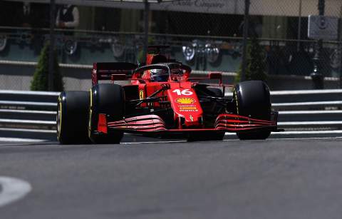 Leclerc leads Sainz in Ferrari 1-2 in Monaco second practice
