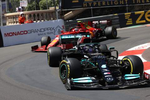 Hamilton ‘surprised’ by Ferrari’s “really strong” Monaco F1 practice pace