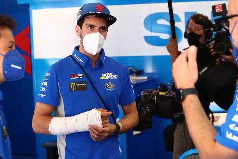 Alex Rins back for Sachsenring, 'bone almost fixed'