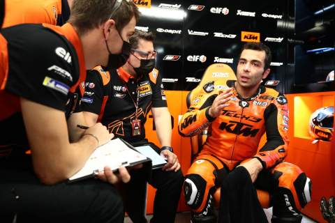 Petrucci tries new KTM chassis, top speed worries remain