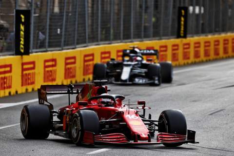 Leclerc lost Azerbaijan GP F1 race lead to Hamilton after avoiding tree branch
