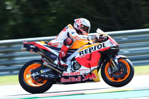 Ten-time Sachsenring race winner Marc Marquez tops MotoGP FP1