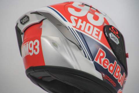 Marc Marquez unveils 'Retro' helmet for German MotoGP