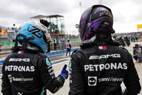 Bottas 'wasn't asked' to slow down to limit Hamilton's F1 penalty