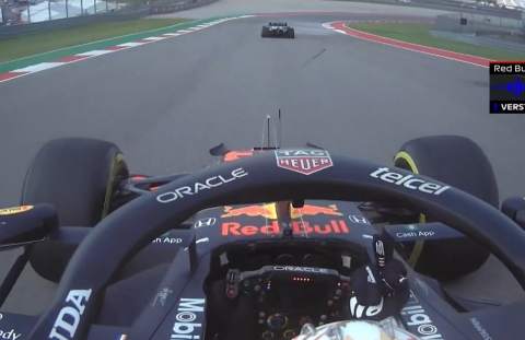 Verstappen shrugs off practice spat after giving Hamilton the finger