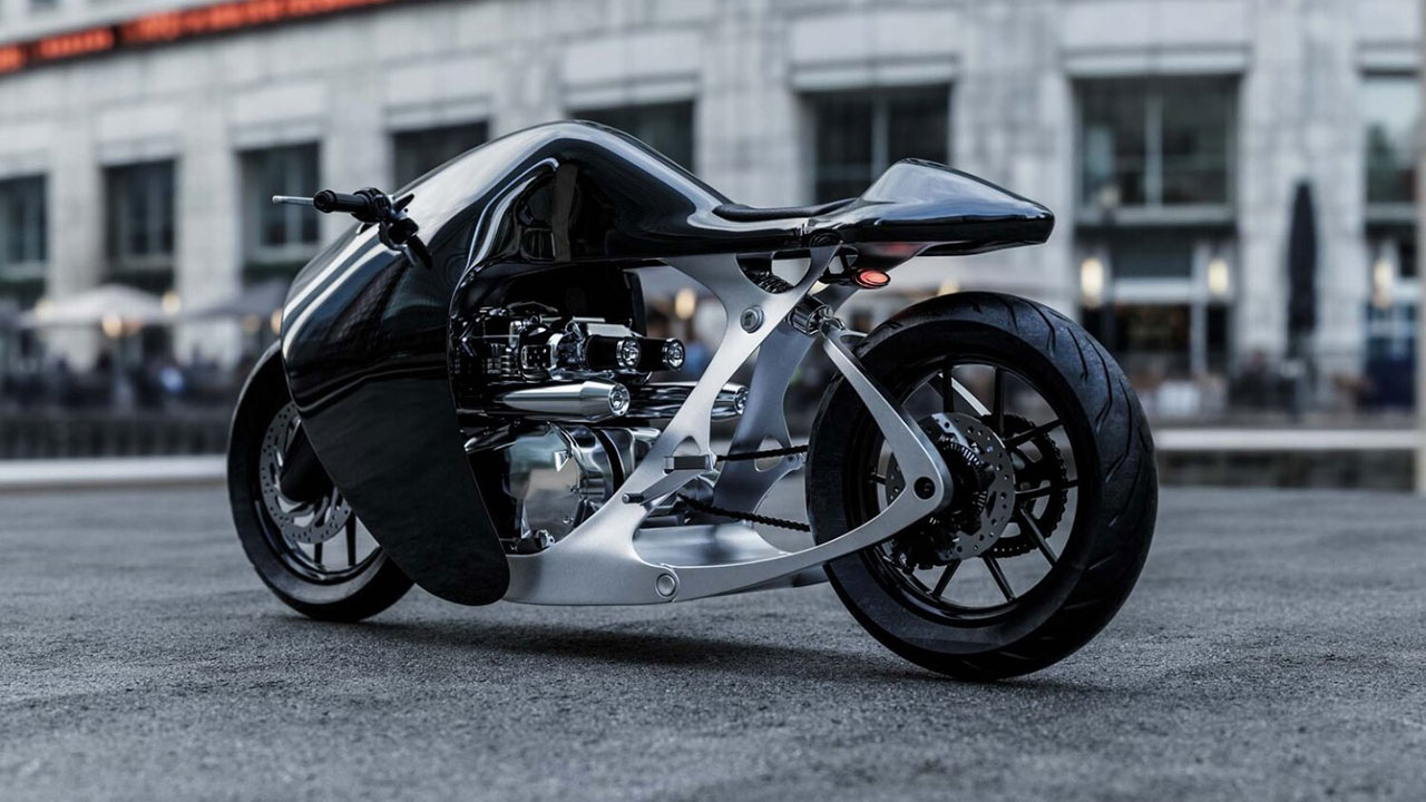 Tasarımıyla çok dikkat çeken motosiklet: Bandit9 Supermarine