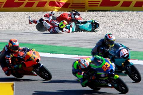 Darryn Binder apologises, Leopard furious as Foggia clash settles Moto3 title