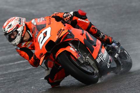 Lecuona fastest from Miller in wet Valencia FP1, Miller and Bagnaia both crash