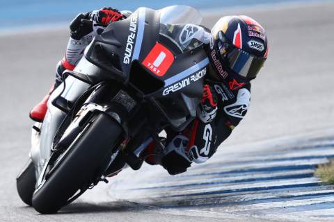Fastest rookie Di Giannantonio 'super happy' with MotoGP debut