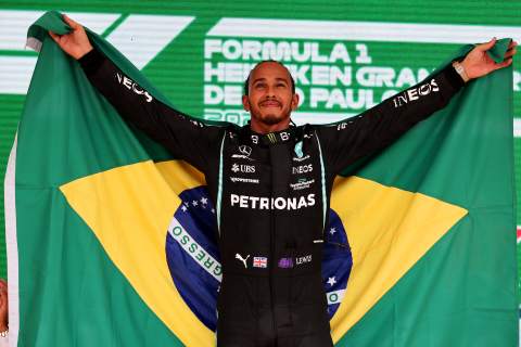 Charging Hamilton passes Verstappen for crucial Brazil F1 win