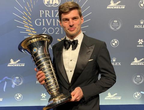 Verstappen officially crowned 2021 F1 champion at FIA prize-giving gala