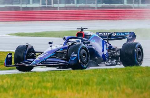 2022 Williams F1 car breaks cover in Silverstone shakedown