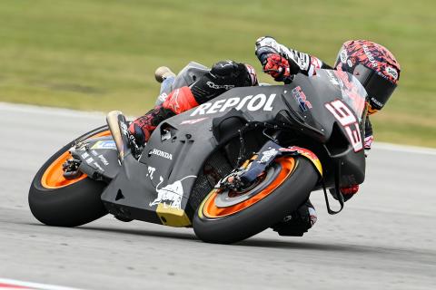 Marquez: 'When I push the speed is there', physical condition 'okay'