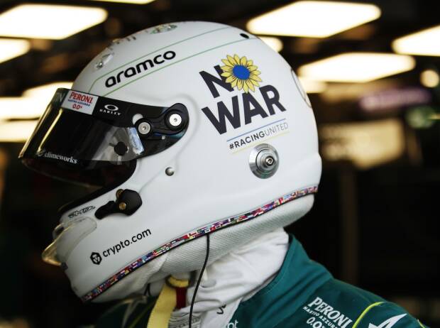 “Kein Krieg”: Sebastian Vettel stellt neues Helmdesign vor