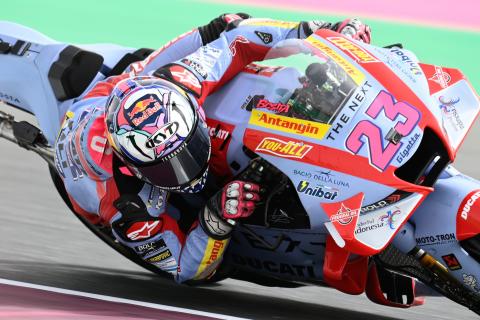Bastianini fastest in Qatar MotoGP warm-up, Marquez 11th after crash