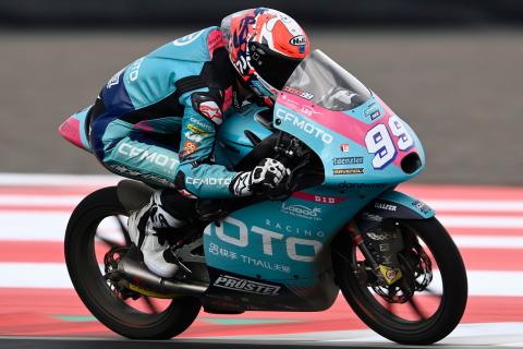 Moto3 Indonesia: First pole for Tatay, home hero Aji on front row.