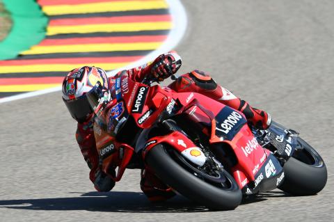 Miller leads Ducati 1-2 in Sachsenring MotoGP FP1 as Pol Espargaro crashes twice
