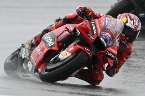 Jack Miller fastest in wet Assen FP1 as turn one causes havoc