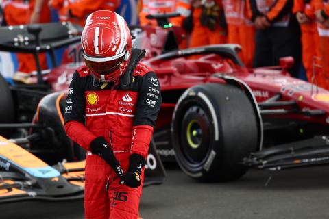 What finger-wagging Binotto said to Leclerc after F1 British GP What finger-wagging Binotto said to Leclerc after F1 British GP