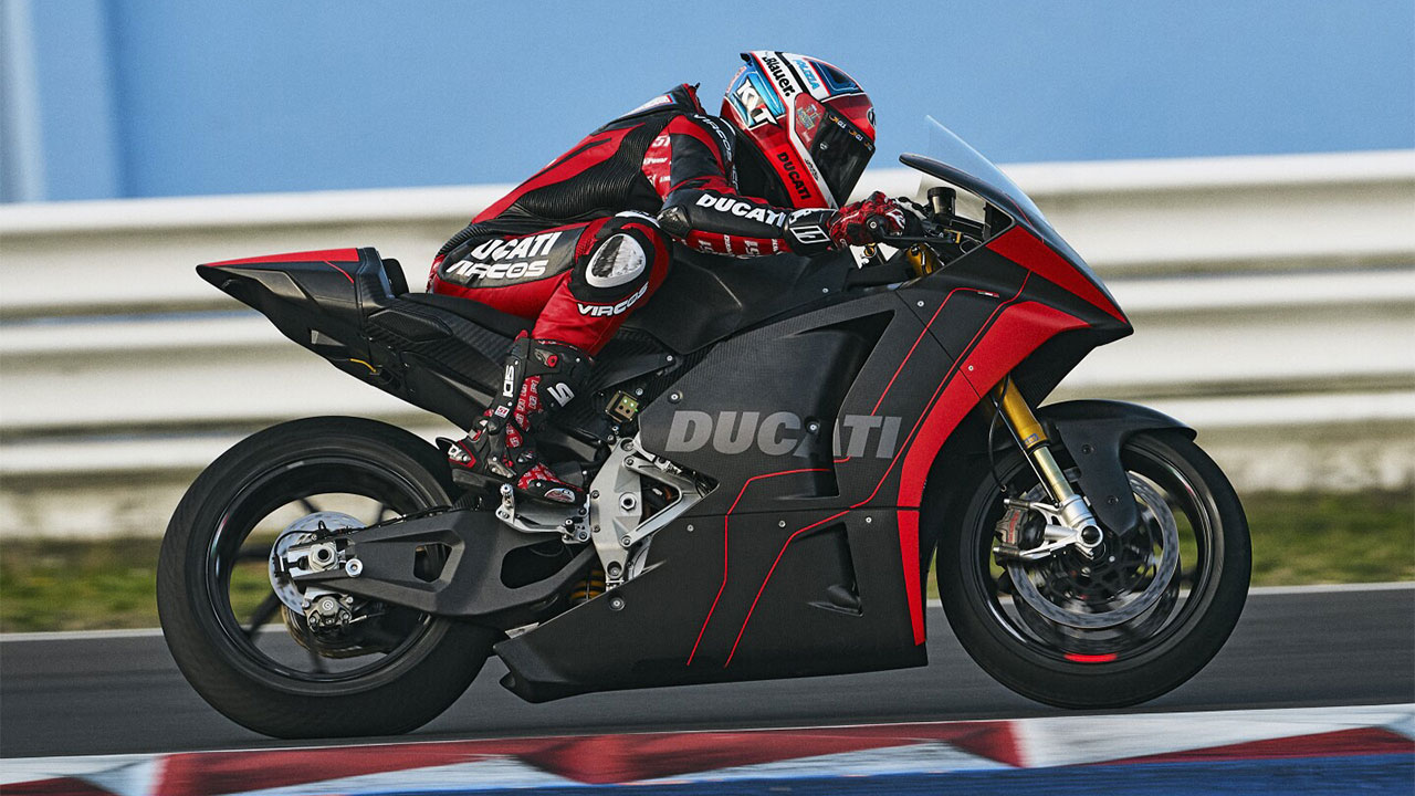 Ducati elektrikli yarış motosikleti için yeni teknik detaylar geldi