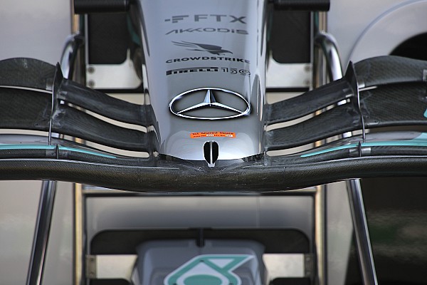Mercedes’in Fransa GP’ye getirdiği yeni burun ortaya çıktı