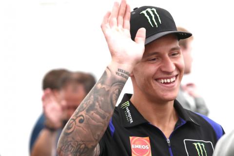 Quartararo on testing a Mercedes F1 car and hanging out with Hamilton