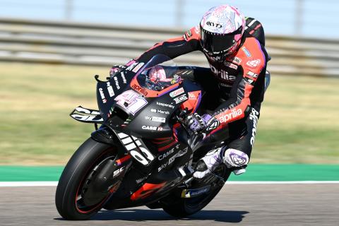 Espargaro fastest despite FP1 crash as Marquez finishes 11th on MotoGP return
