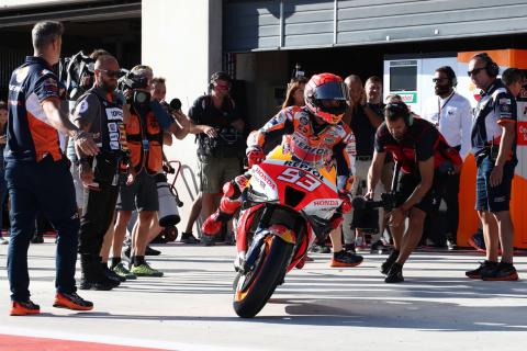 Marc Marquez ‘happy with myself’, Kalex swingarm ‘not clear’