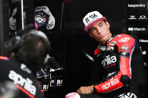 ‘Very sad, big mistake’: Aleix Espargaro explains bike misery at Motegi