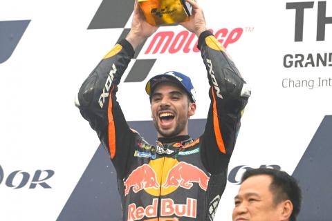 Thailand MotoGP:Oliveira happy with wet win “I’ll take a win on the wet any day"