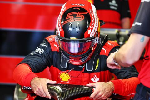Sainz leads Ferrari 1-2 as Verstappen spins in first practice